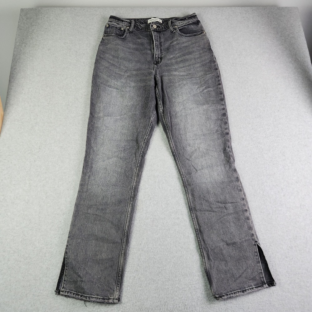 Abercrombie & Fitch Jeans‎ Womens 29/8R Black Denim 90s Straight Ultra High Rise